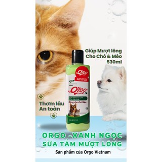 Orgo 530- Sữa tắm chó mèo thú cưng (10 loại 530ml) sp sữa tắm thú cưng của cty Orgo (không phải sữa tắm SOS)