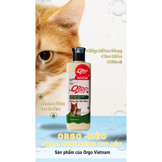 Orgo 530- Sữa tắm chó mèo thú cưng (10 loại 530ml) sp sữa tắm thú cưng của cty Orgo (không phải sữa tắm SOS)