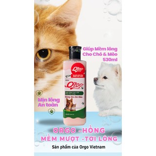 Orgo 530- Sữa tắm chó mèo thú cưng (10 loại 530ml) sp sữa tắm thú cưng của cty Orgo (không phải sữa tắm SOS)