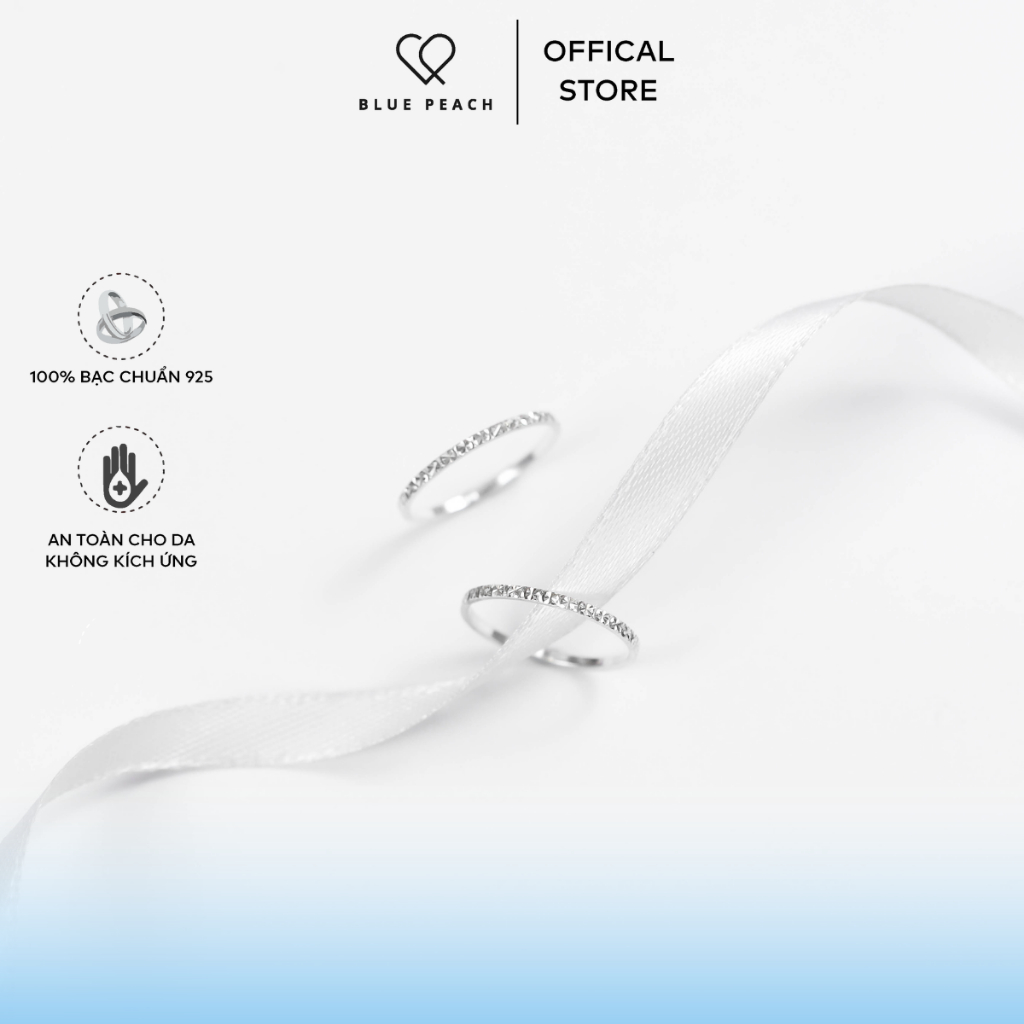 Nhẫn Bạc 925 Blue Peach NT Circle NT1111