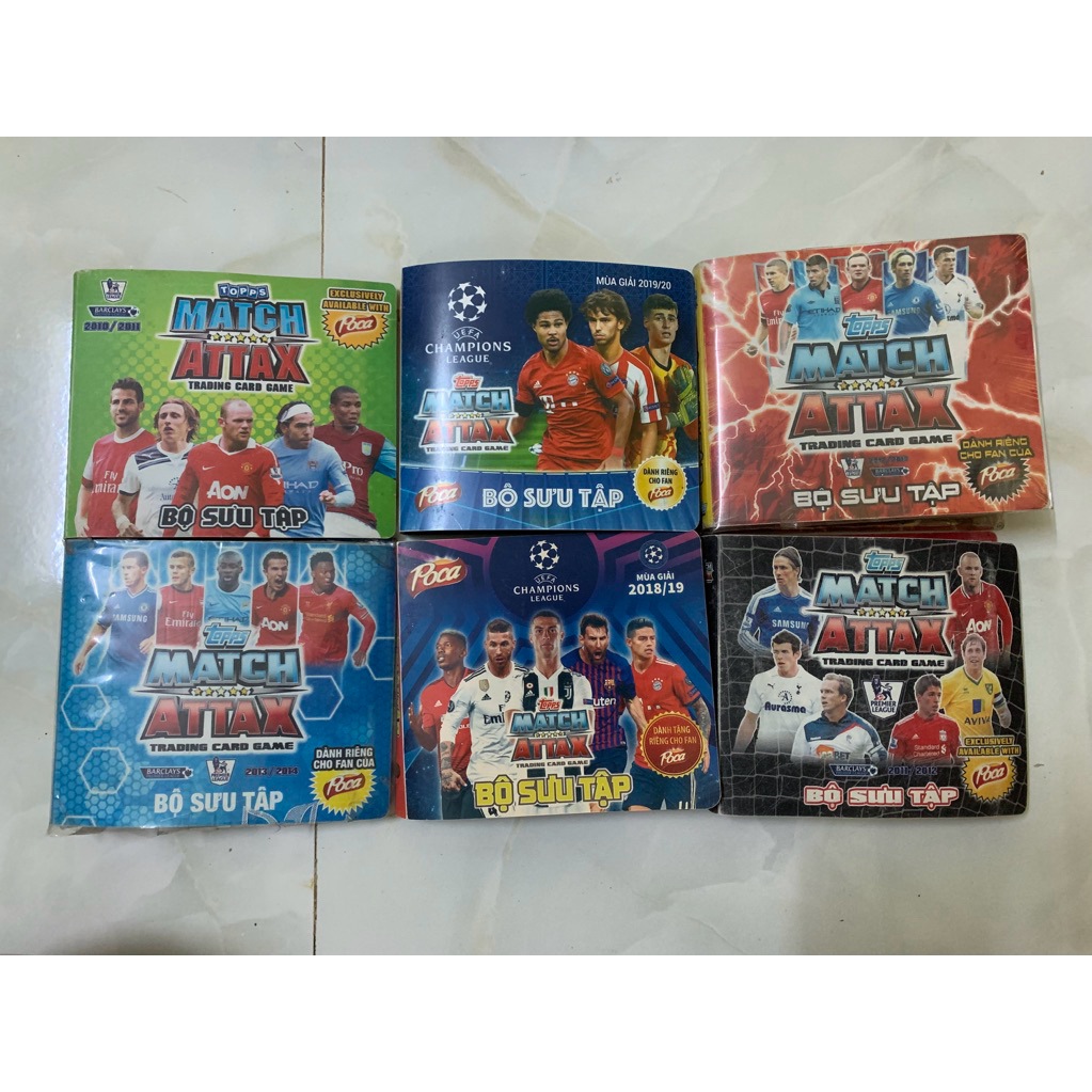 Album Cầu Thủ Poca Match Attax Các Mùa.