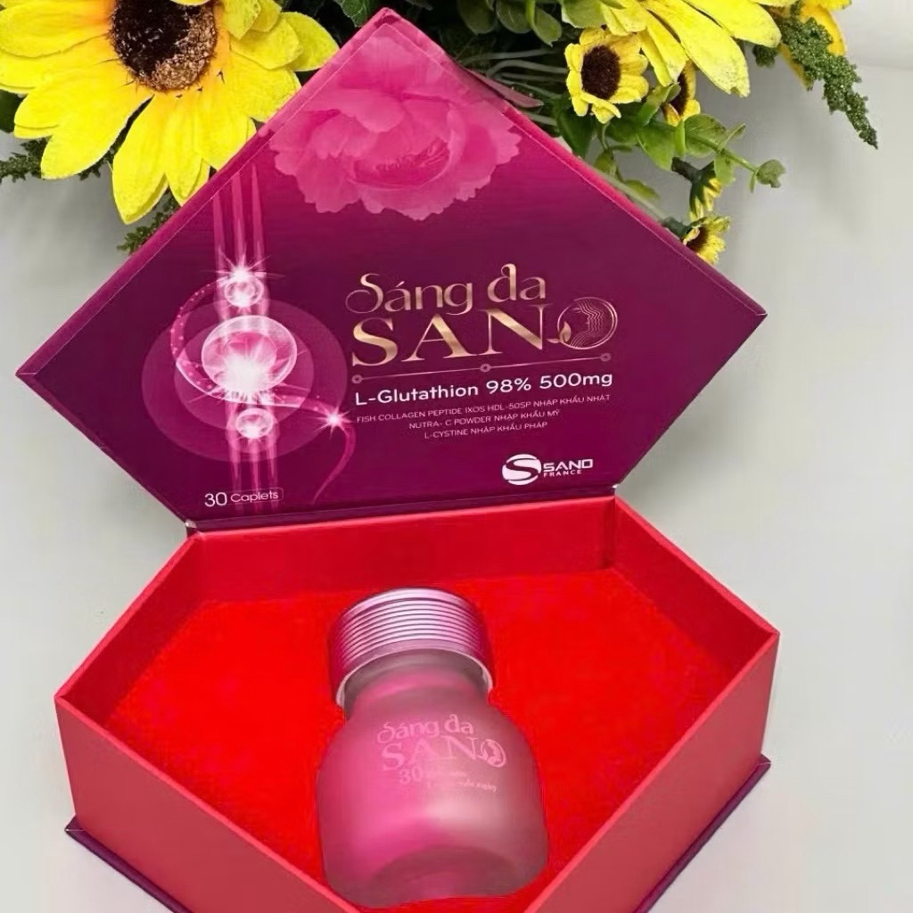 Sáng da Sano - Giúp da Bật tone trắng hồng, mờ sạm nám. Có tem cam kết hiệu quả