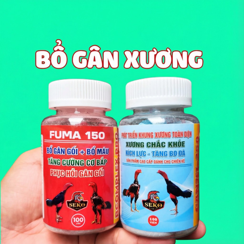 Combo Bổ gân xương tăng bo tăng gân gối kích lực lì đòn dùng cho gà chọi
