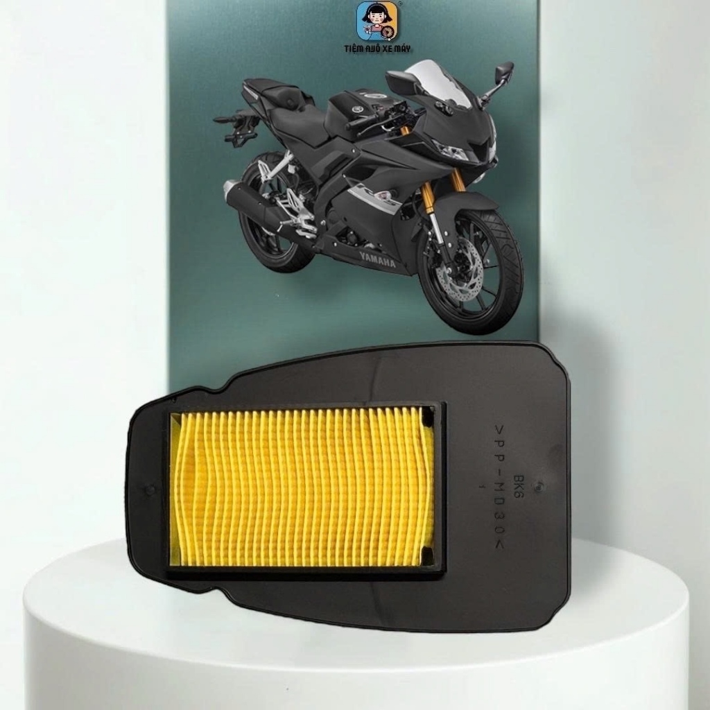 Tấm Lọc Gió (Mút Gió) Lọc Khí R15 V1/V2/V3 [Nắp Chung]-MÃ SP: BK6E445000