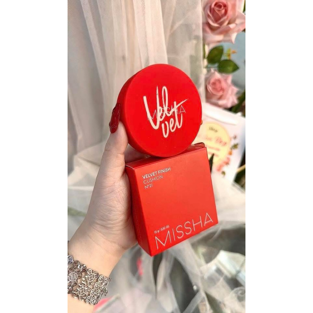 [CHÍNH HÃNG 100%] PHẤN NƯỚC CUSHION MISSHA VELVET FINISH