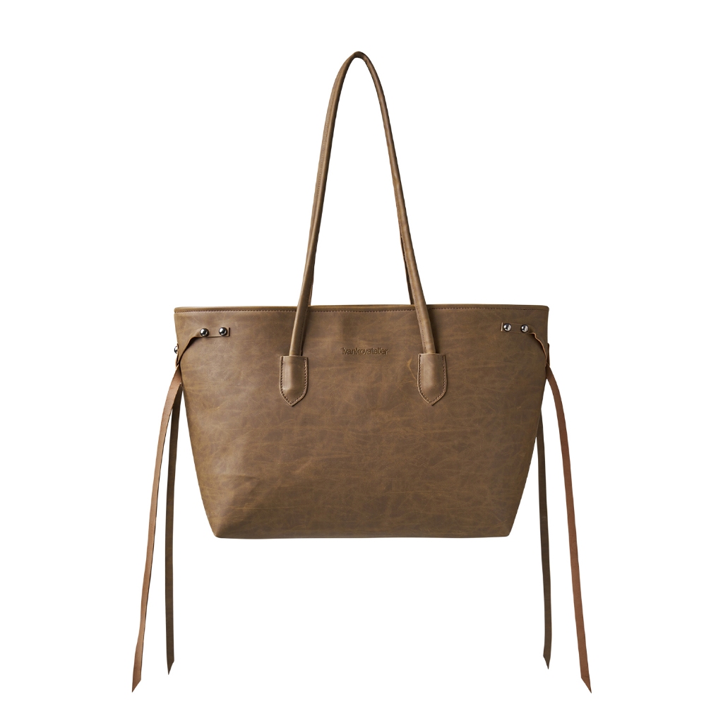 Túi tote da  - Ivankov Laces Leather Tote Bag