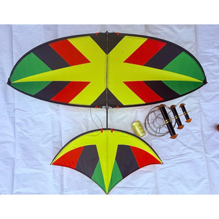 Combo 3 món diều 1m7 ( diều + dây + sáo 3quả nhựa)
