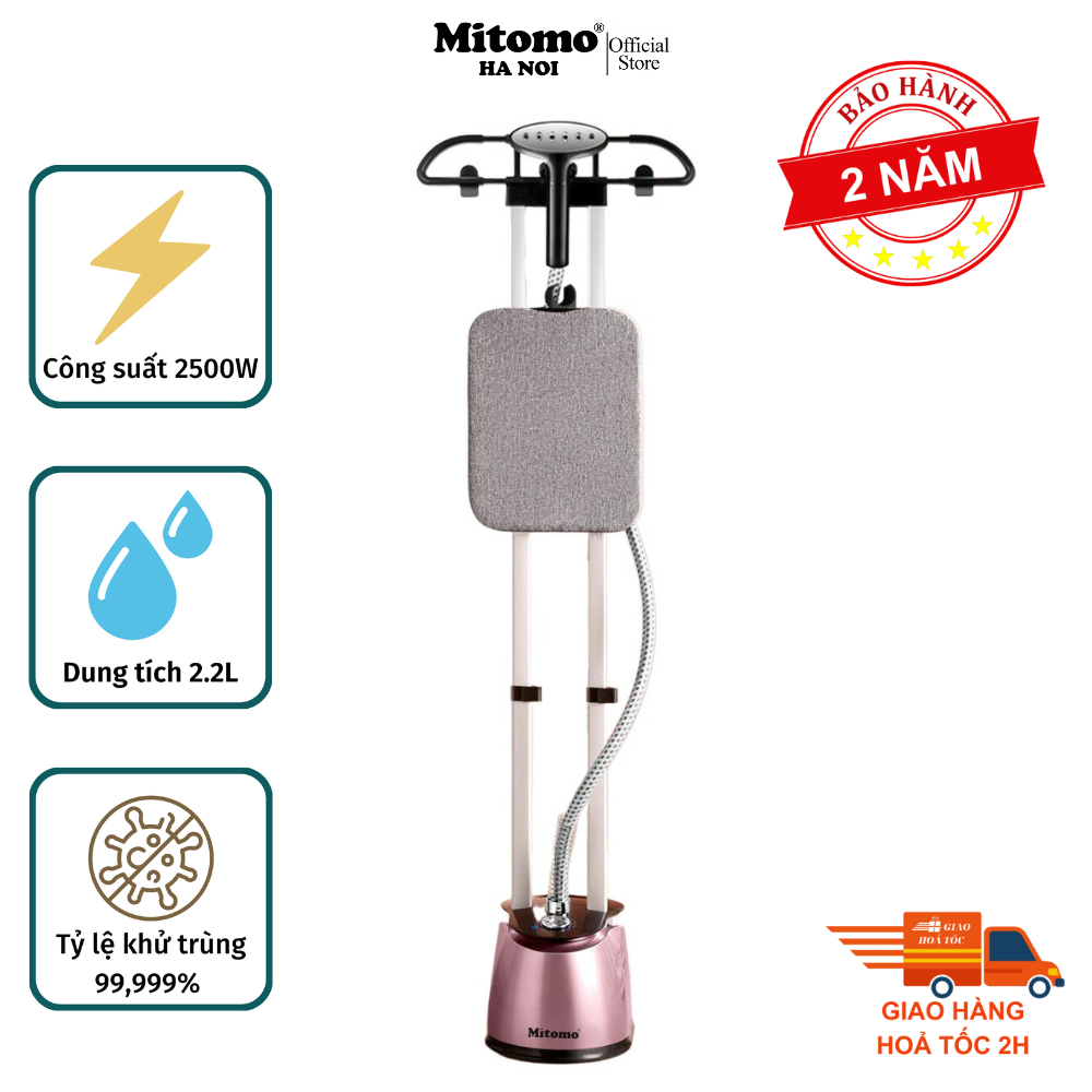 Bàn ủi hơi nước đứng cao cấp Mitomo GC-899 Max, công suất 2500W, BH 2 năm .