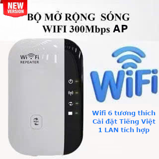 Kích sóng Wifi 4 râu tốc độ cao 300Mbs. Mở rộng vùng phủ sóng, cải thiện tốc độ mạng Wifi 6 phát Wifi từ dây Lan | BigBuy360 - bigbuy360.vn