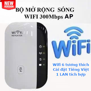 Bộ kích sóng WIFI Repeater 300 wifi 6 ĐỔI ĐƯỢC TÊN WIFI thiết bị khuếch đại và mở rộng sóng wifi chuẩn N Shop có l