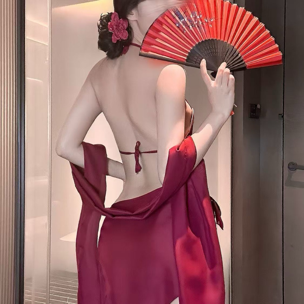 Đồ lót gợi cảm, bộ yếm hoa voan mỏng thêu hoa sexy quyến rũ | BigBuy360 - bigbuy360.vn