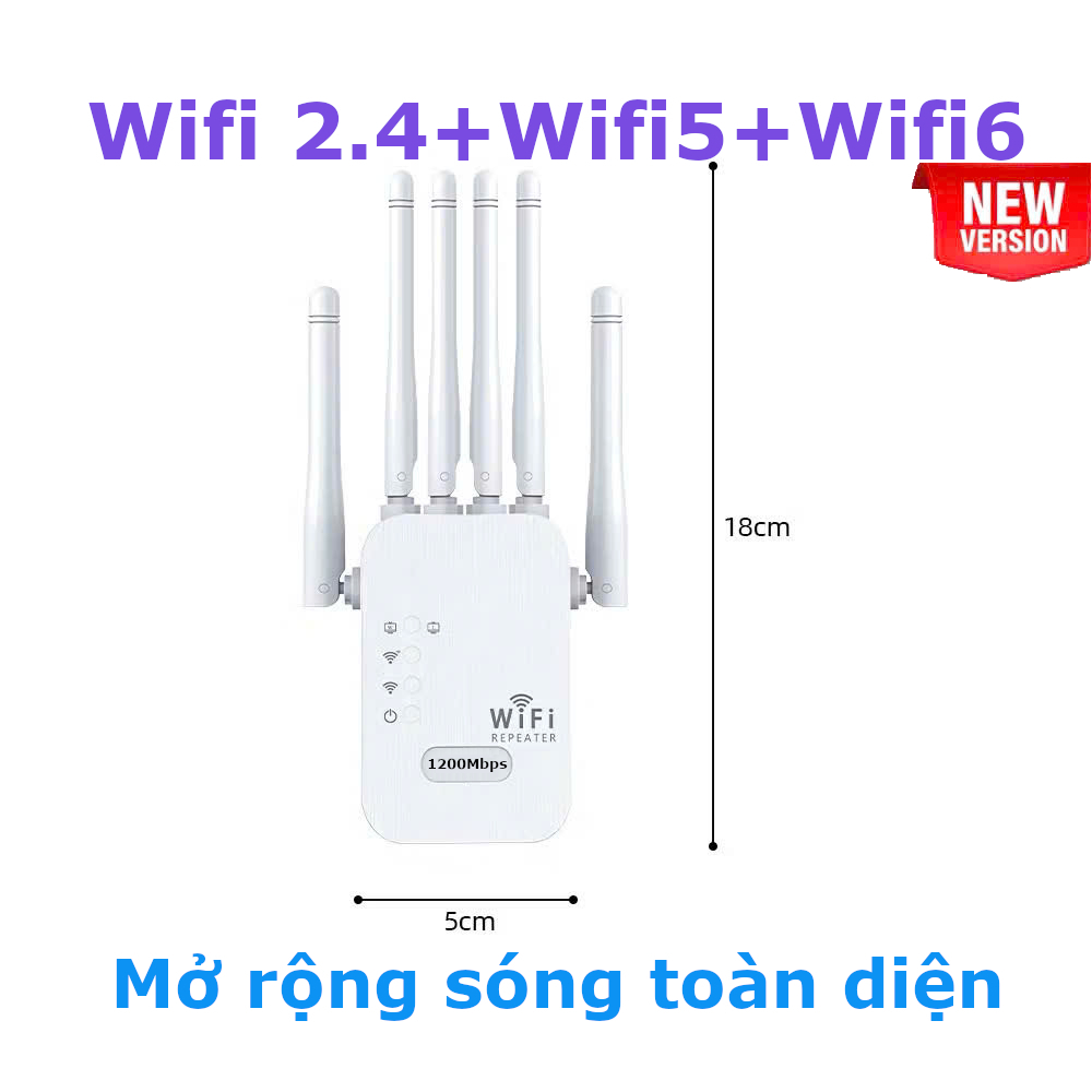 Kích sóng Wifi 4 râu tốc độ cao 300Mbs. Mở rộng vùng phủ sóng, cải thiện tốc độ mạng Wifi 6 phát Wifi từ dây Lan | BigBuy360 - bigbuy360.vn