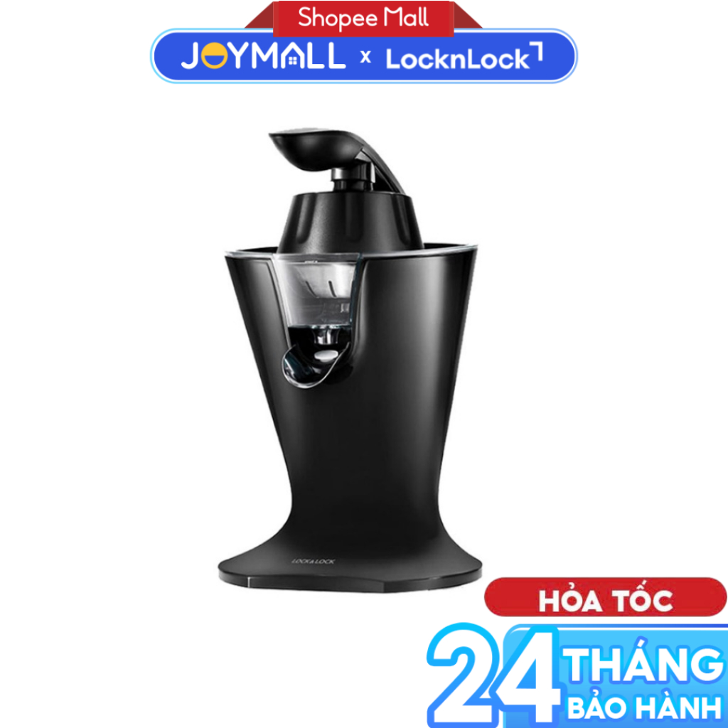 Máy Vắt Cam LocknLock EJJ256BLK 85W, Hàng Chính Hãng, Dễ Sử Dụng, Cần Gạt Đòn Bẩy - JoyMall