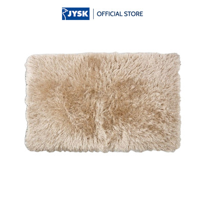 Thảm phòng tắm | JYSK HALLTORP | polyester | vàng cát | R50xD80cm