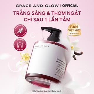 Sữa tắm trắng da Grace and Glow Black Opium nước hoa 400ml thơm lâu tắm trắng tẩy da chết body wash niacinamide