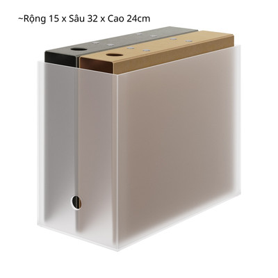 MUJI HỘP ĐỰNG HỒ SƠ NHỰA -  TRONG