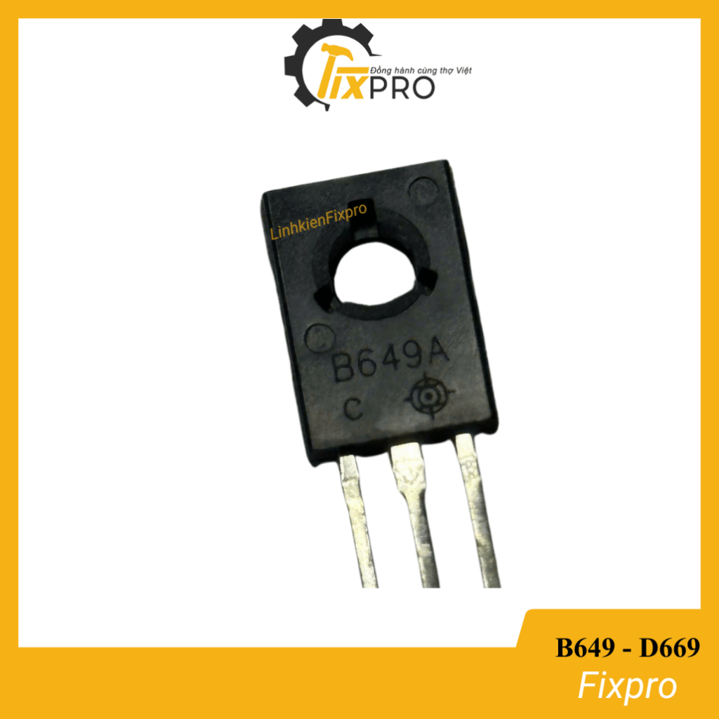 Transistor B649A 2SB649A PNP 1.5A 160V TO-126 chất lượng tốt (túi 6 cái)