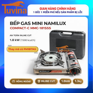 Bếp gas mini namilux compact-c mmc-181ss – va li nhựa – inline cut – 1.8kw – chính hãng