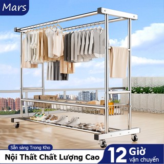 𝐌𝐚𝐫𝐬 Kệ Treo Quần Áo Kim Loại Giá Treo Quần Áo Di Sào Phơi Nhiều Mẫu Mã Móc Treo Quần Áo Thông Minh