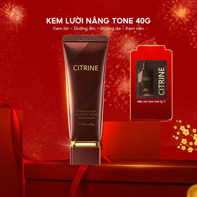 [Top Value] Kem lười CITRINE [40g] Kem dưỡng ẩm nhuộm màu để dưỡng ẩm, che phủ & trang điểm