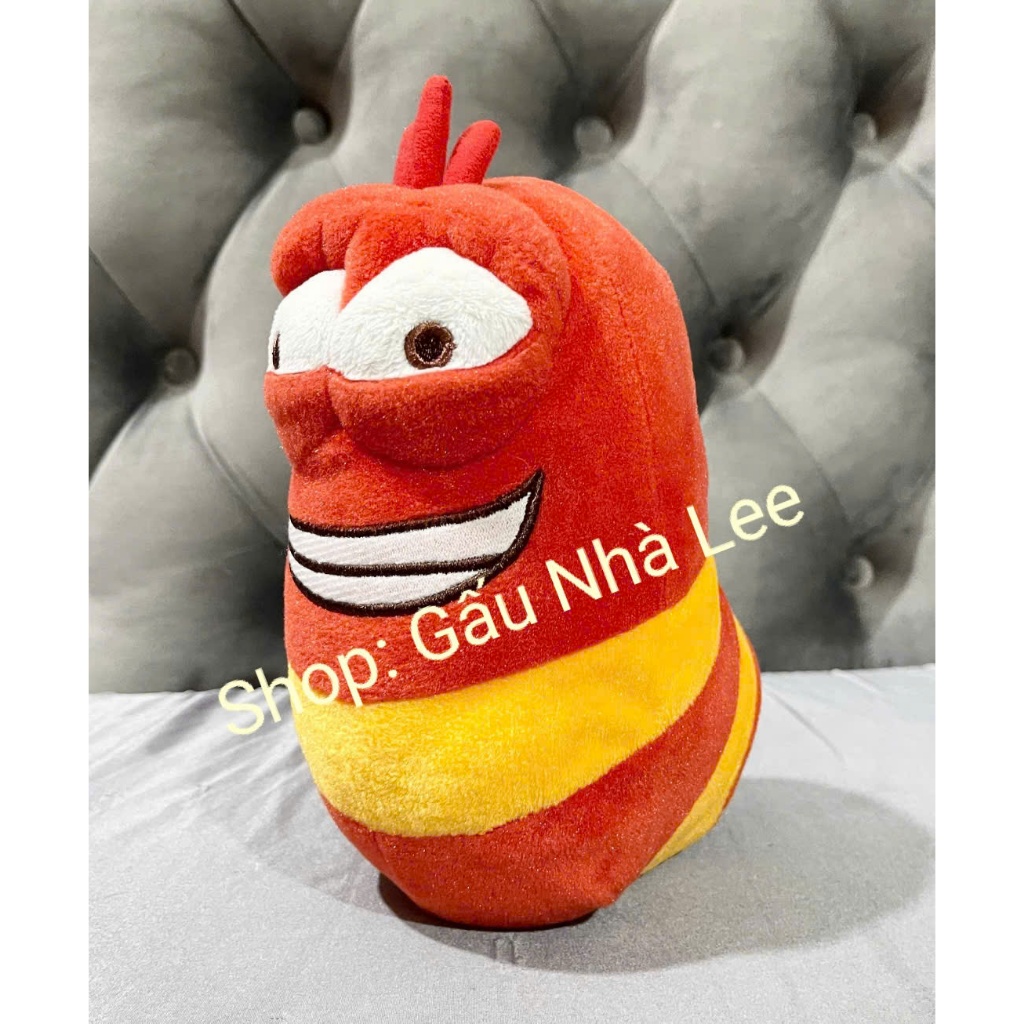 [ Nhật Bản ] [MS2203] Bé gấu bông Sâu Larva màu đỏ, size 22cm, lông mềm mịn, hàng mới, full tem.