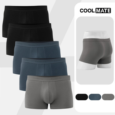 Combo 5 quần lót sịp nam Trunk Cotton co giãn thoải mái vải mềm thoáng khí Coolmate (màu ngẫu nhiên)