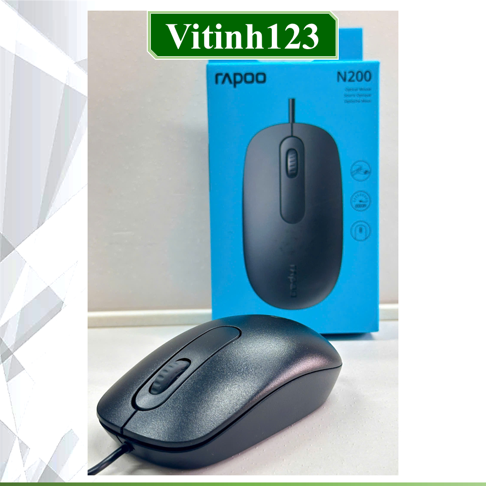 Chuột có dây Rapoo N110, Rapoo N500,Rapoo N1600 Silent, Rapoo N200