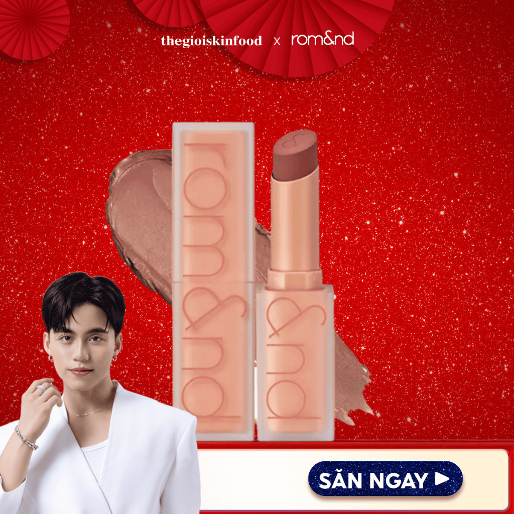 [NEW] [MUTERAL NUDE] Son Thỏi Siêu Lì Cao Cấp Hàn Quốc Romand New Zero Matte Lipstick 3g