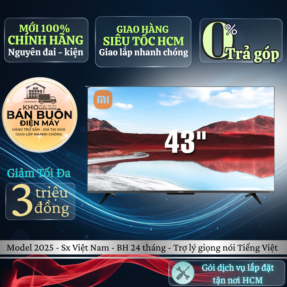 L43MB-APSEA - Google Tivi QLED Xiaomi A Pro 4K 43 inch L43MB-APSEA - Hàng chính hãng