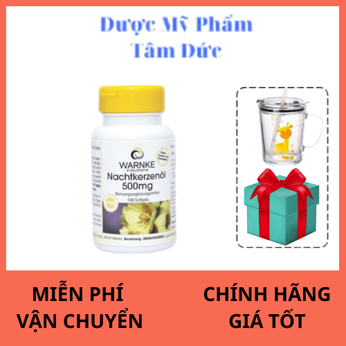 [HÀNG NHẬP KHẨU] Viên Uống Hoa Anh Thảo Warnke Nachtkerzenöl 500mg - Hộp 100 Viên