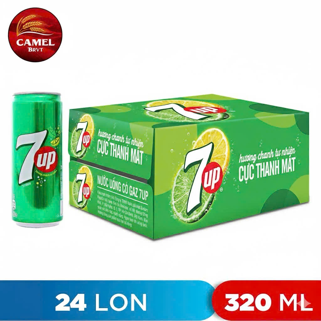 7UP LON (Thùng 24 Lon x 320ml)