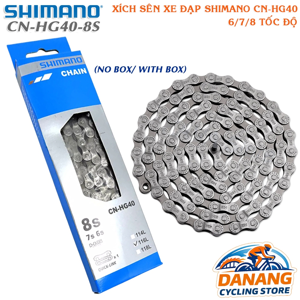 Xích Sên Xe Đạp SHIMANO CN HG40 Dùng Cho 6/7/8 Tốc Độ – Chính Hãng