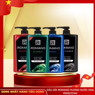 Dầu gội Romano hương nước hoa 650g/chai - có sẵn