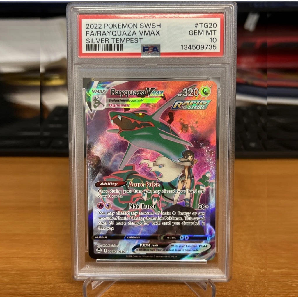 Thẻ PSA 10 GEM MINT Pokemon Vmax Rayquaza TG20 TG30 English 1459 D40 79