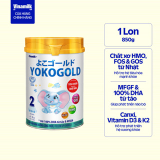 Sữa bột YOKO GOLD 2 850g (cho trẻ từ 1 - 2 tuổi)