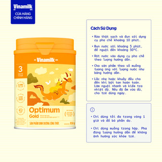 Sữa bột Optimum Gold 3 - Hộp thiếc 850g