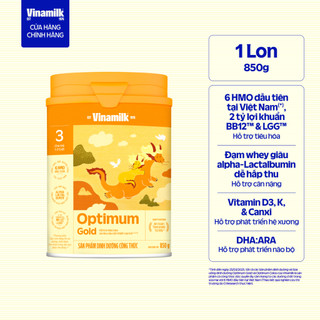 Sữa bột Optimum Gold 3 - Hộp thiếc 850g