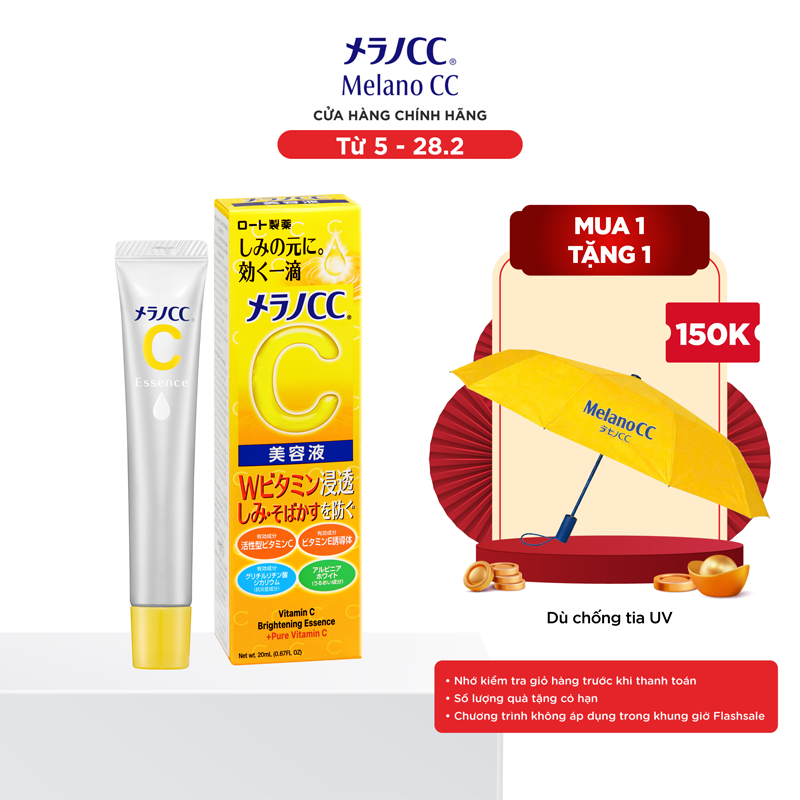 Tinh chất vitamin C dưỡng trắng da, chống thâm nám Melano CC Brightening Essence 20ml