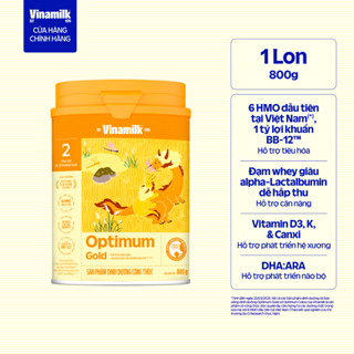 Sữa bột Optimum Gold 2 - Hộp thiếc 800g