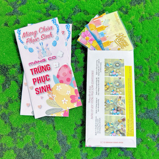 COMBO 10 MÀNG BỌC TRỨNG PHỤC SINH MẪU NGẪU NHIÊN, MÀNG CO TRỨNG PHỤC SINH