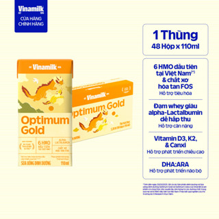 Thùng 48 hộp Sữa pha sẵn Vinamilk Optimum Gold 110ml