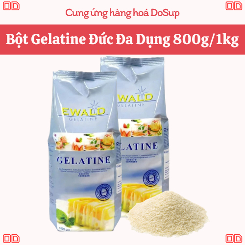Gelatin Bột Ewald Đức - Dạng Bột Mịn, Không Mùi - Nguyên Liệu Làm Bánh - 1kg/800g