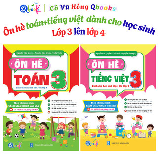 Sách - Combo Ôn Hè Toán và Tiếng Việt Lớp 3 Dành cho học sinh lớp 3 lên 4 (2 cuốn)