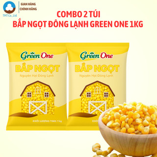 Combo 2 túi Bắp ngọt tươi đông lạnh Green One túi 1kg