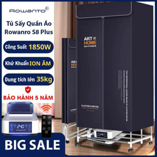 Máy sấy quần áo Rowanto, Tủ sấy quần áo Có Tia UV, Ion Âm Khử Khuẩn Hàng Chất Lượng Cao