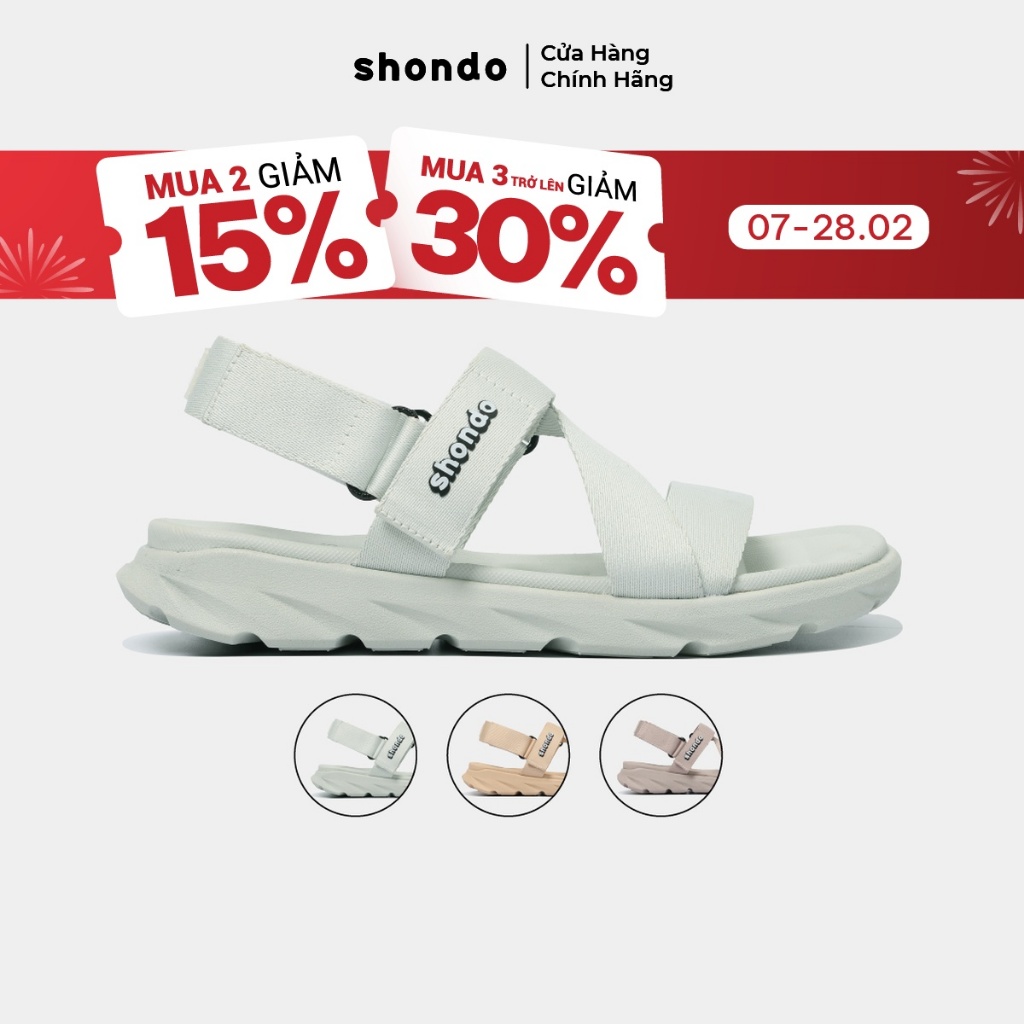 Giày Sandal Nam Nữ F6S Thoải Mái, Nhẹ Êm Ver 2 Shondo Nhiều Màu