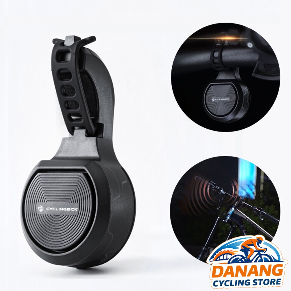 Còi Hú Xe Đạp Cao Cấp 130dB CYCLINGBOX / WIND&MOON – Chống Trộm 2in1