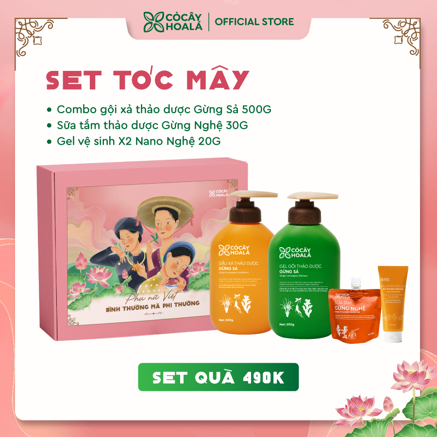 Set quà Tóc Mây Cỏ Cây Hoa Lá "Phụ nữ Việt - Bình thường mà phi thường"