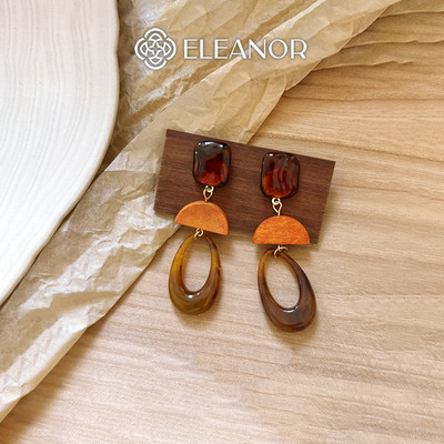 Bông tai nữ chuôi bạc 925 Eleanor Accessories dáng thả phụ kiện trang sức khuyên tai 11649