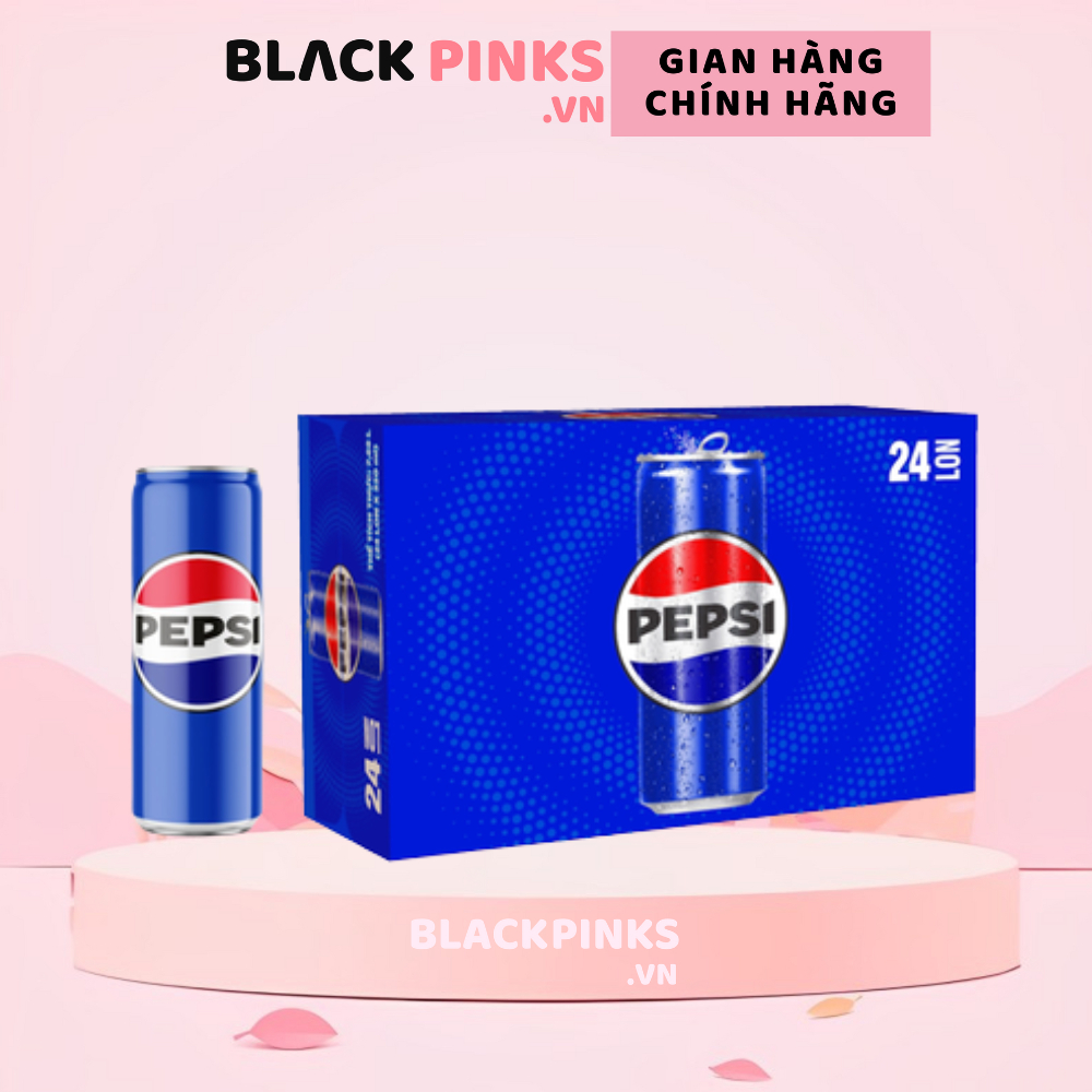 Thùng 24 lon nước ngọt Pepsi lon 320ml
